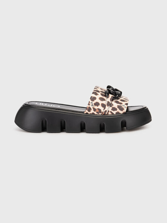 Slippers with animal print - 1