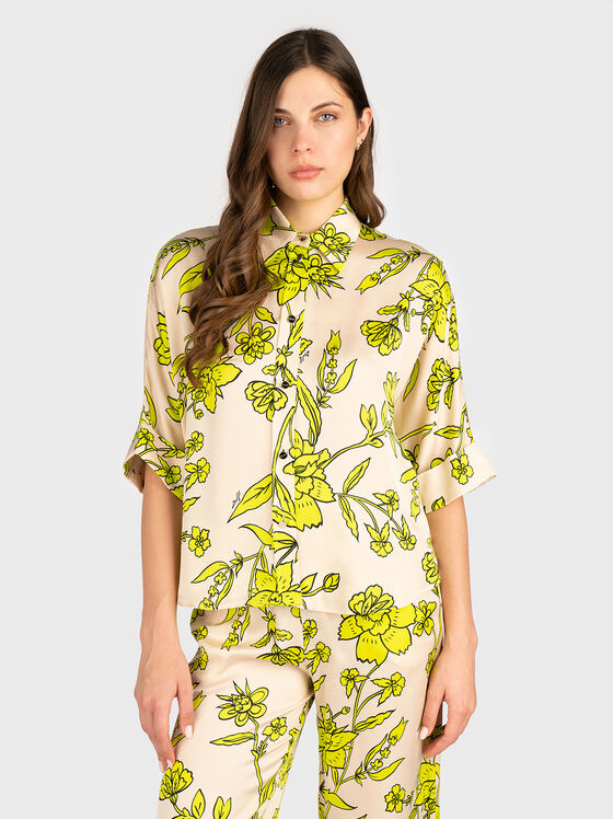 Cămașă cu imprimeu floral - 1