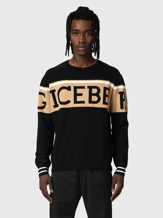 Sweater with logo lettering - 1