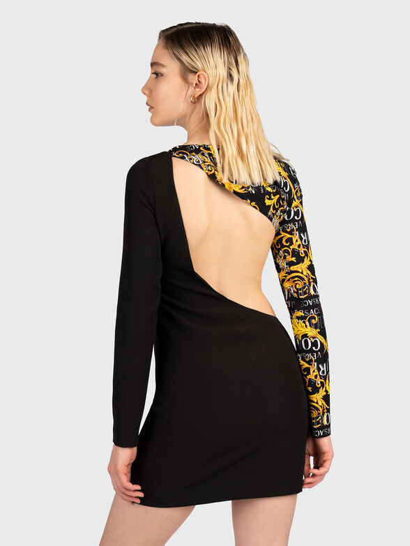 Dress with cut-out details and baroque print - 2