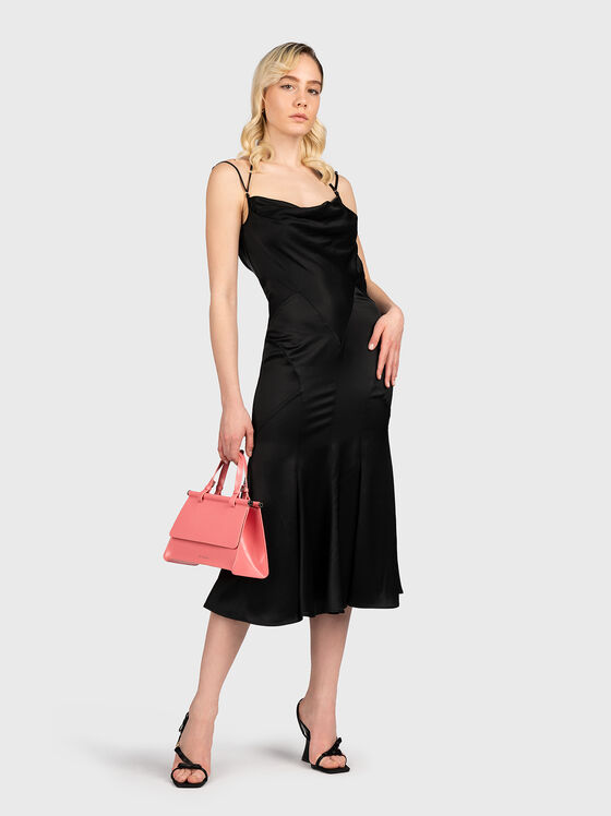 Rochie neagră din satin - 1
