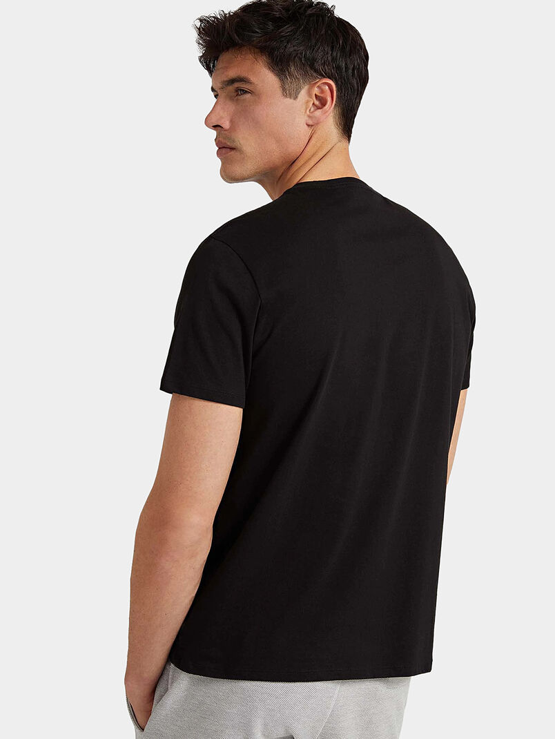 T-shirt with velvet logo inscription - 3