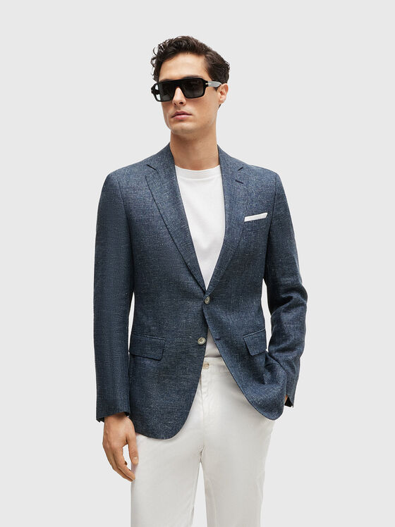 Blazer in wool and linen  - 1