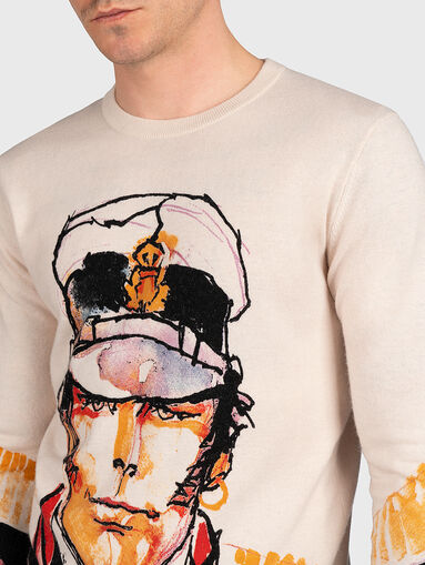 CORTO MALTESE print sweater - 5