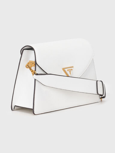 LOSSIE black crossbody bag with triangular logo - 4