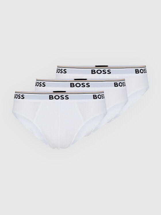 Three-pack of briefs with logo accents - 1