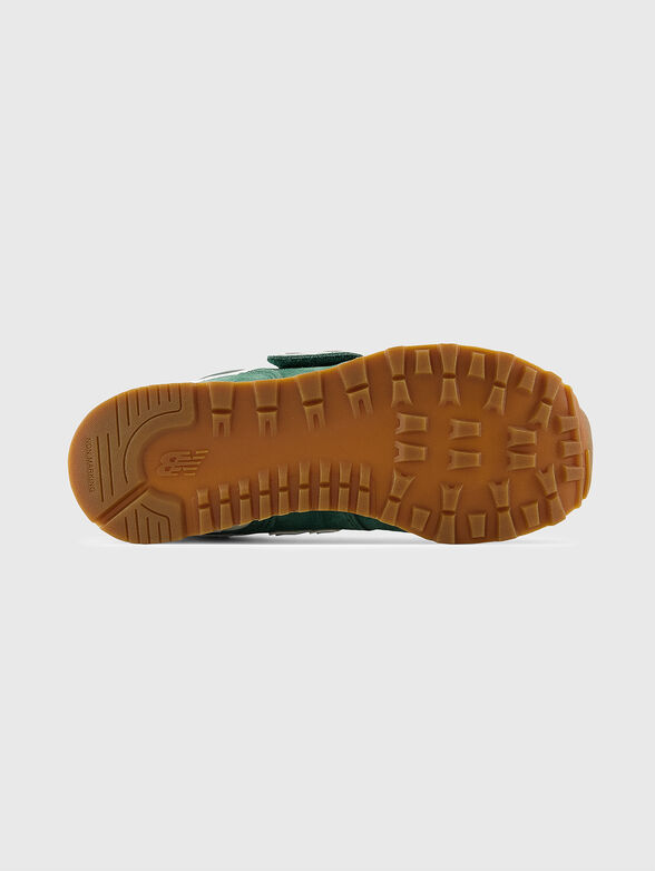 574 green sports shoes with velcro fastening - 5