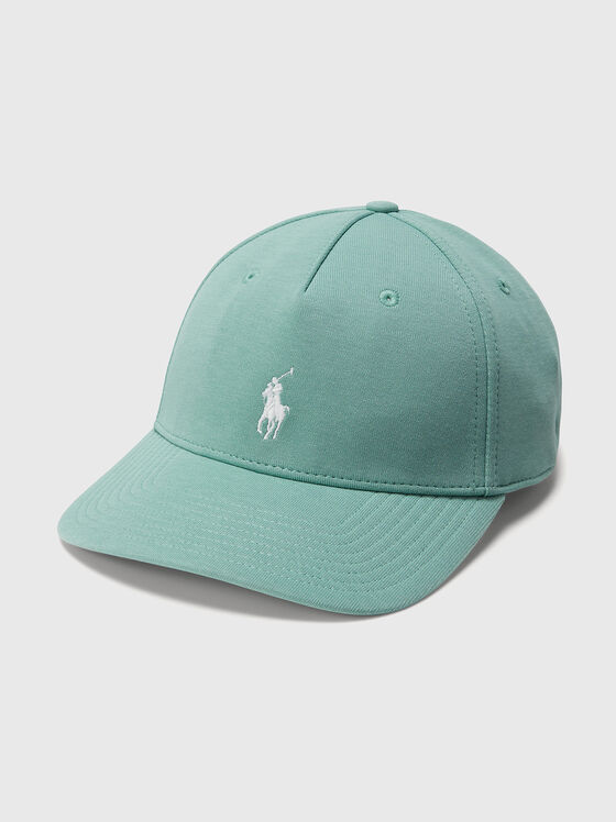 Cotton cap-hat with contrast logo  - 1