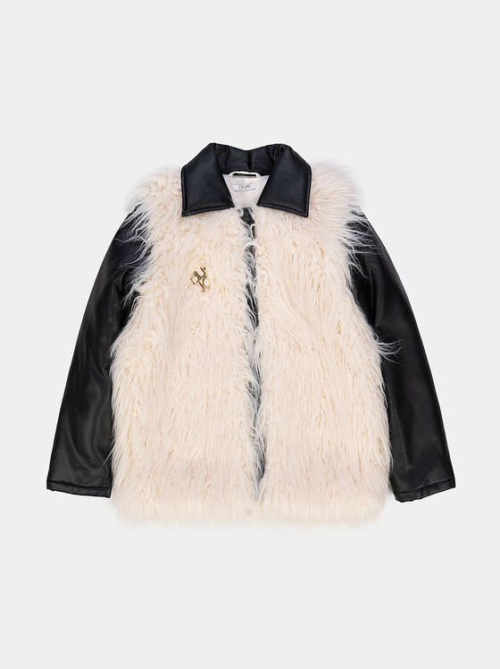 Short jacket with eco hair - 1
