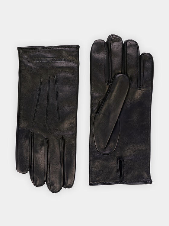 Mănuși neagre din piele - 1