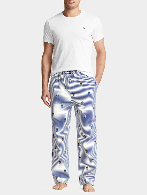 Polo Bear print striped pyjama bottoms - 4