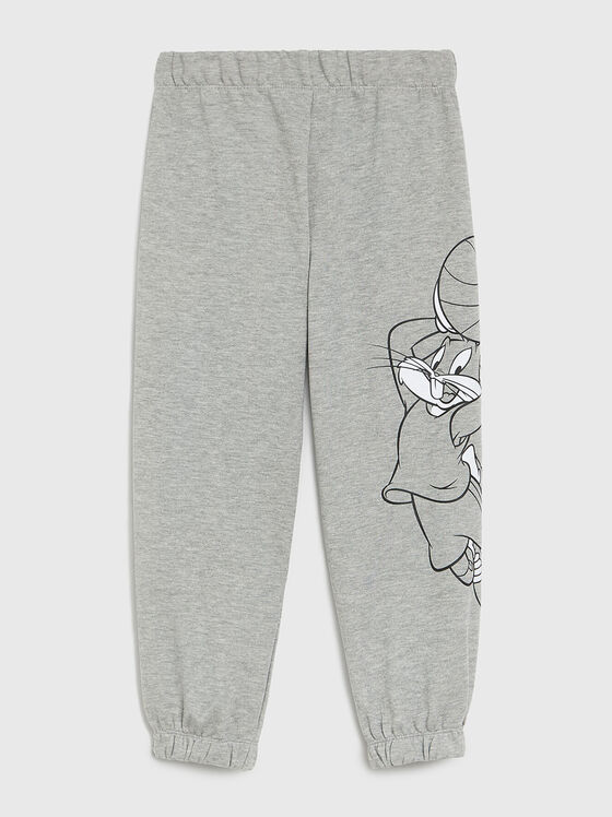 Pantaloni de trening din bumbac cu imprimeu Bugs Bunny - 1