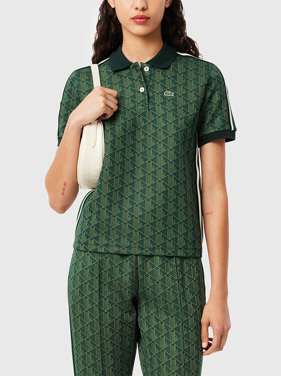 Tricou polo cu monogramă imprimată - 1