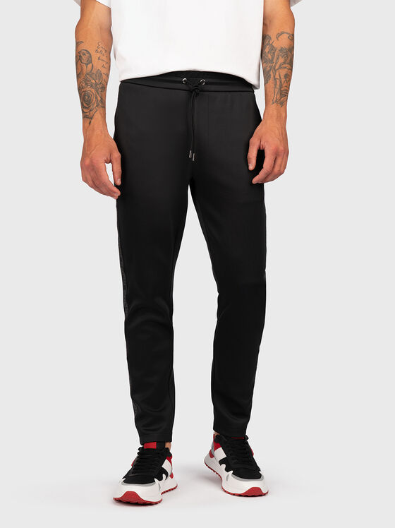 Sports trousers with logo edge - 1