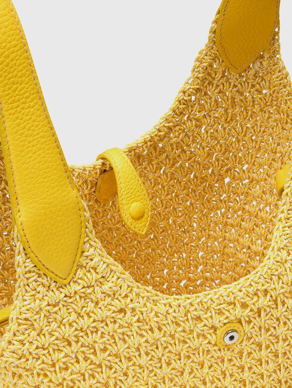 Woven texture tote bag - 6