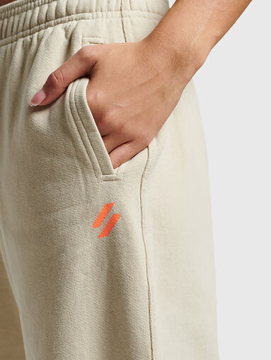 CODE CORE sports pants in beige color - 3