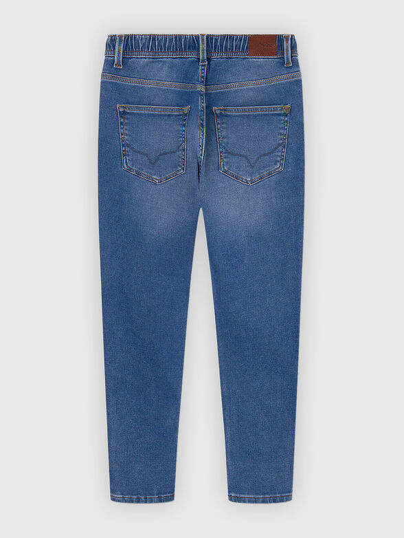 Slim jeans with elastic waist - 2