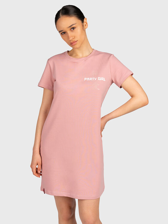DL016 pink sports dress  - 1