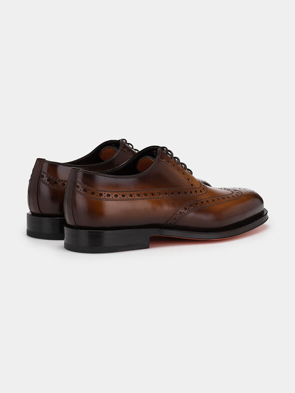 Oxford shoes in brown color - 3