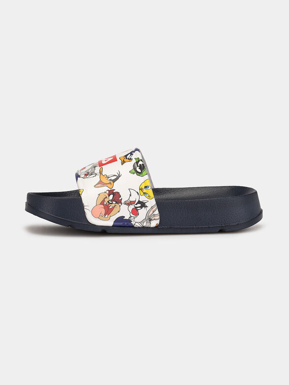 Beach shoes with Warner Bros print in navy blue - 3
