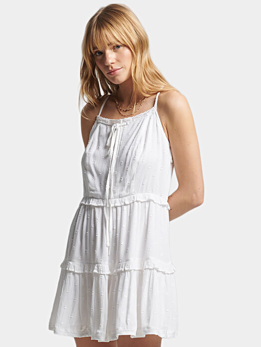 Mini dress with embroidery