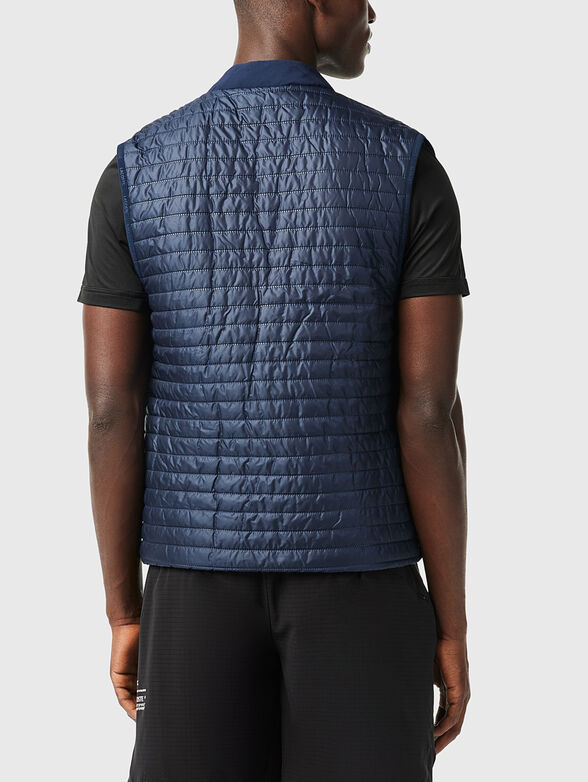 Reversible vest in blue  - 4