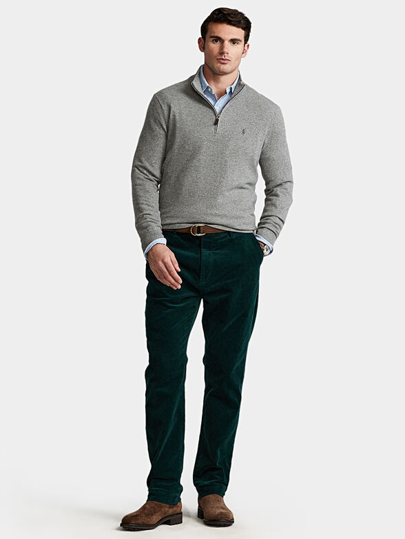 Sweare with zip and logo embroidery - 2