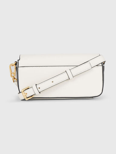 K/SIGNATURE beige leather bag with logo accent - 3