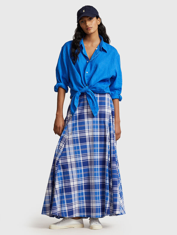 Maxi checked skirt  - 4