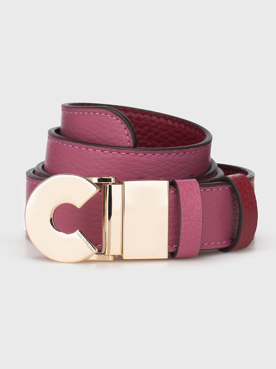 Reversible belt with gold buckle  - 1