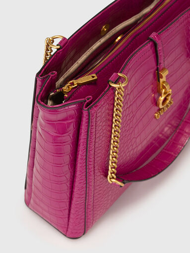 JAMES black bag with croc effect - 5