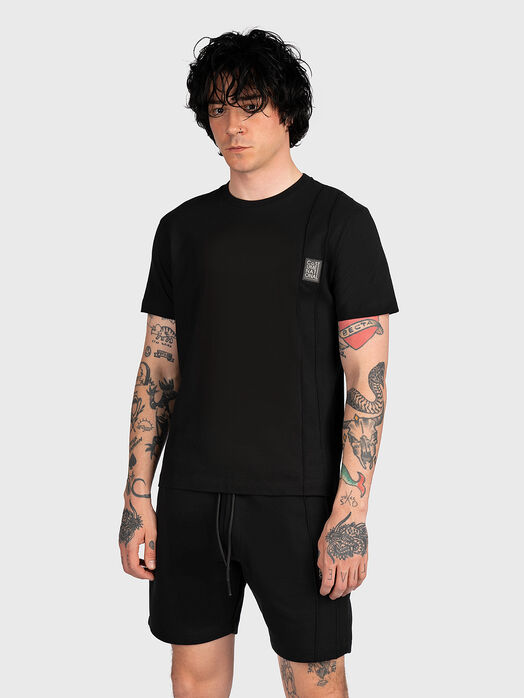 Cotton T-shirt with logo accent