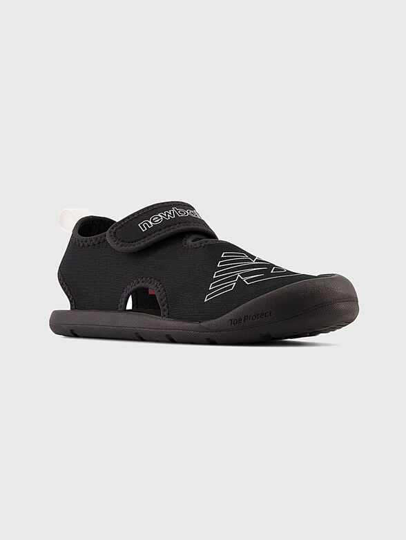 CRSR black sandals with logo details - 2