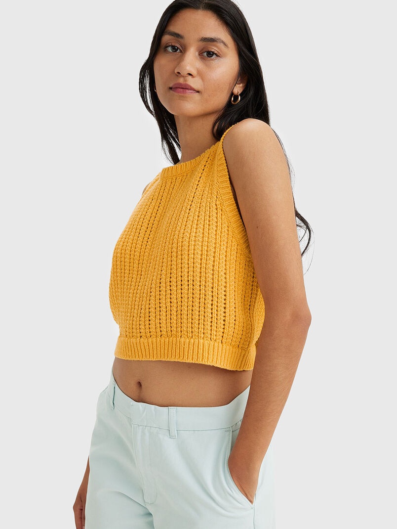 Orange knitted top - 3