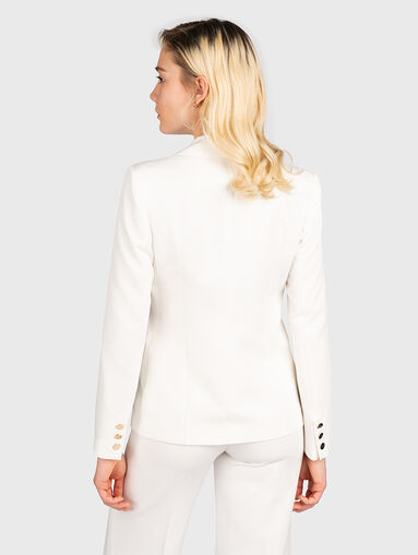 White jacket with gold buttons - 3