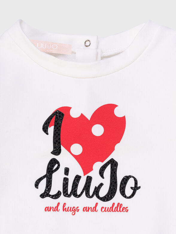 Two-piece set with polka dot print - 4