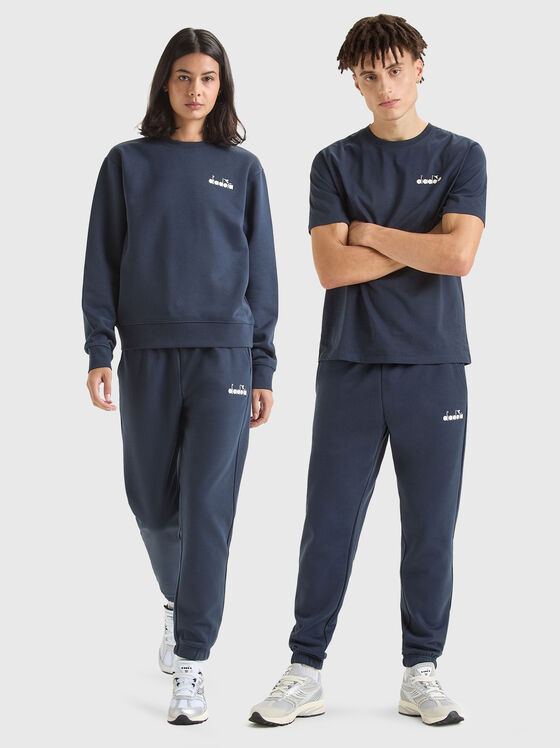 Unisex navy blue sweatpants - 1