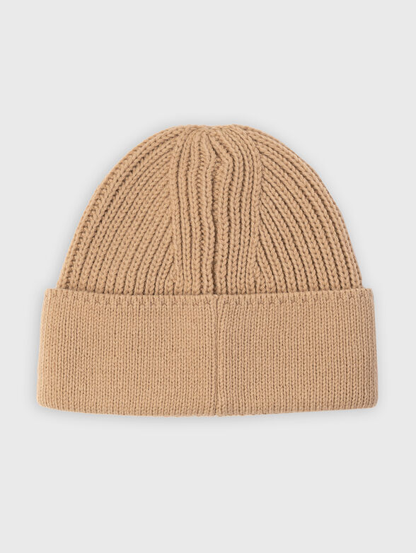 Wool blend hat with logo detail - 2