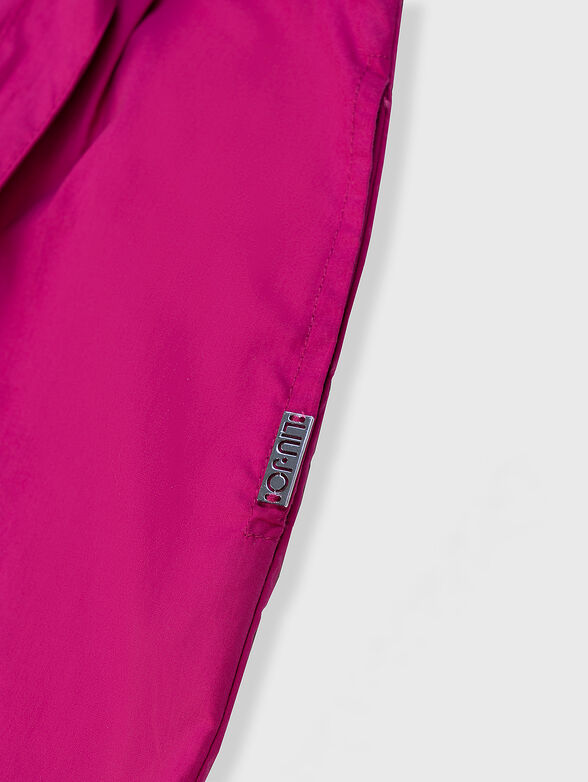 Cotton shorts in fuxia colour - 4