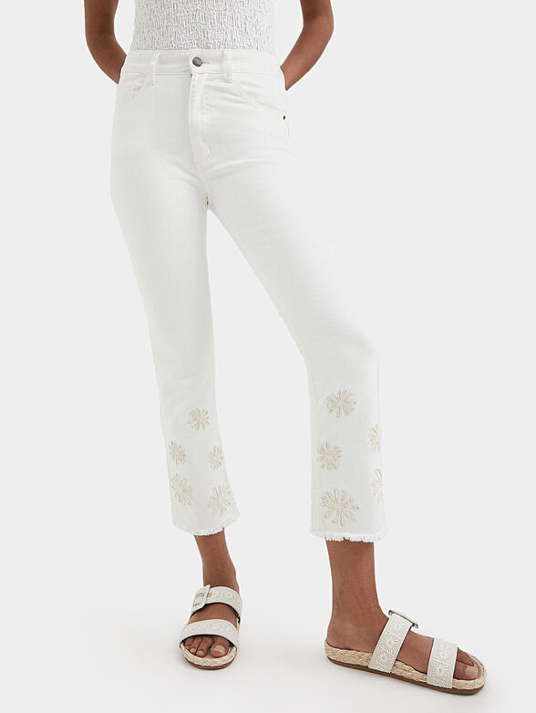 GALA jeans with floral accents - 1