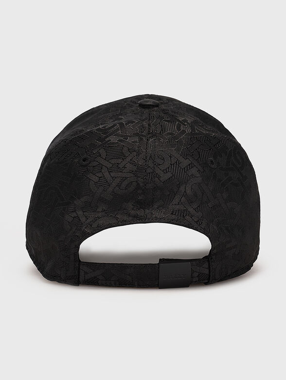 Black hat with monogram logo pattern - 2
