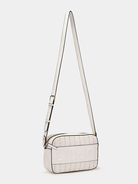 Black crossbody bag with intertwined texture - 2