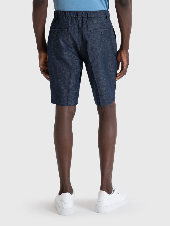 GUSTAF shorts of cotton and linen with a trim - 2