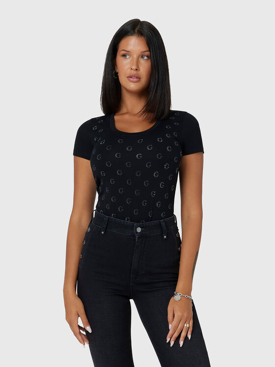 Tricou cu cristale logo aplicate - 1