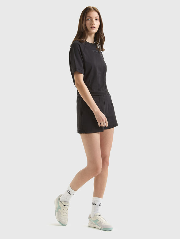 Black T-shirt with logo detail - 2