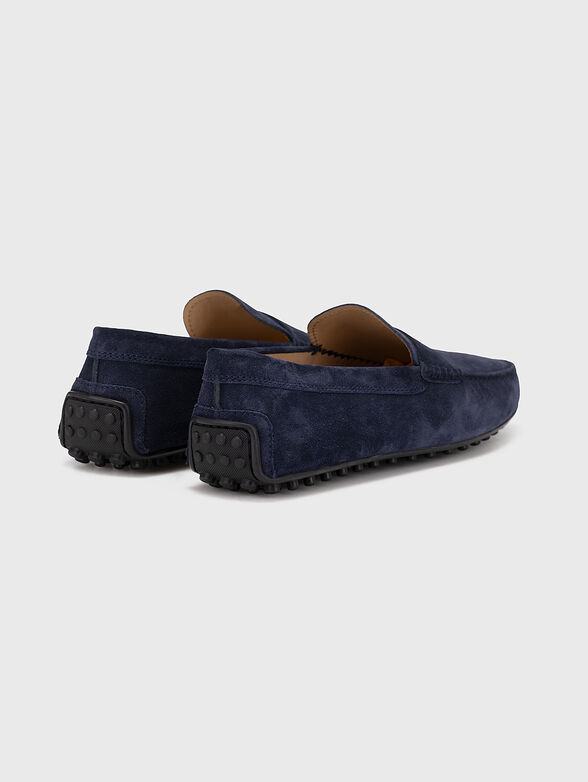 CITY blue suede loafers - 3