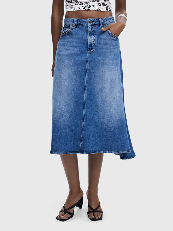 Fustă midi din denim LAUGI - 1
