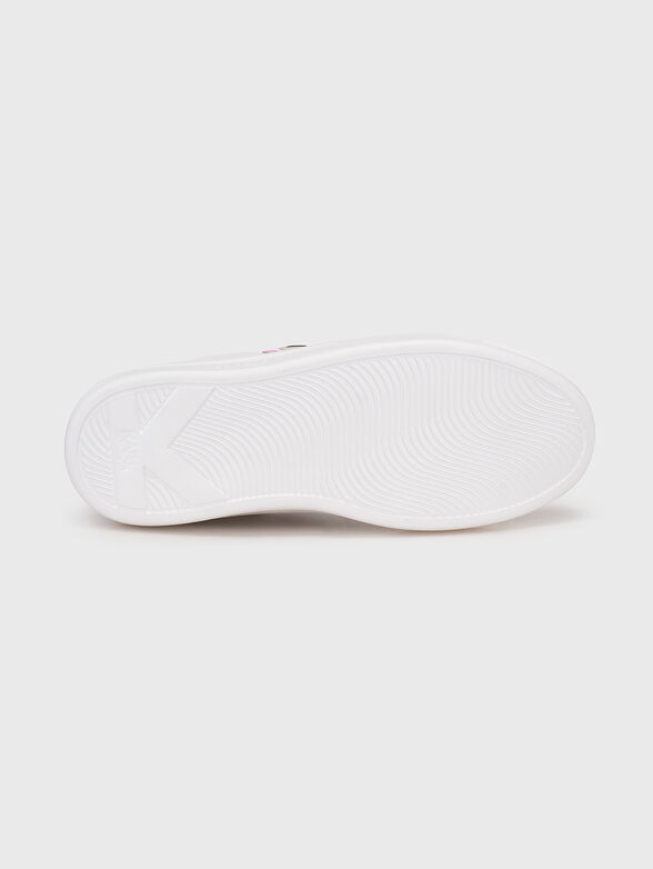 KAPRI leather sneakers with accent logo - 5