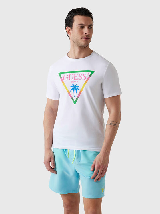 T-shirt with multicolor logo print - 1