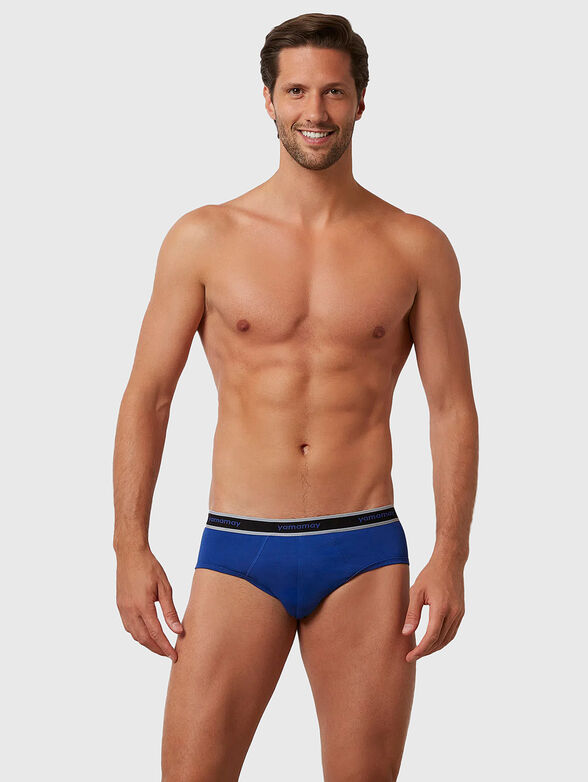 NEW FASHION COLOR black briefs with logo - 3